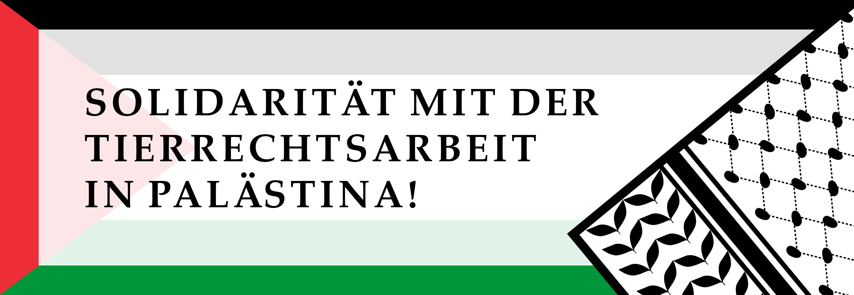 Solidarität mit der Tierrechtsarbeit in Palästina!